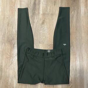 ALO Yoga Dark Green Leggings NWOT